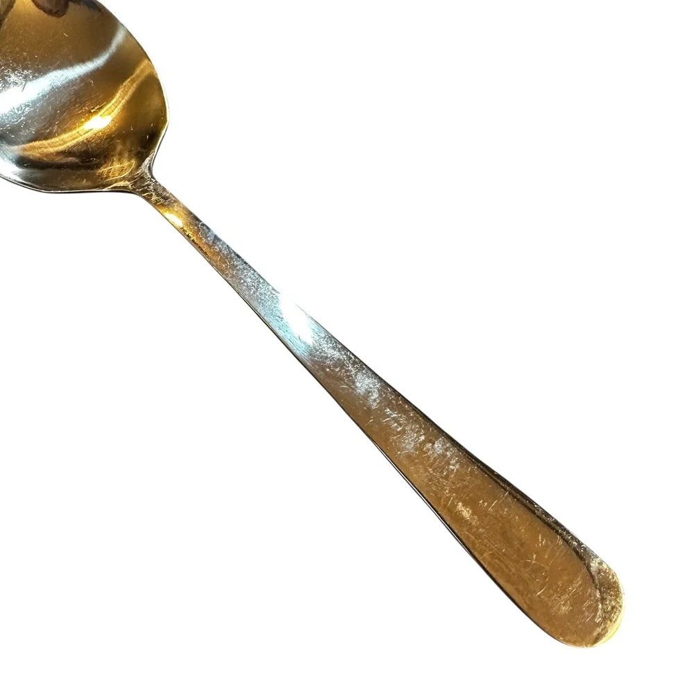 Adcraft Windsor Stainless Steel Serving Spoon Long Round Bowl Silver‎ Utensil